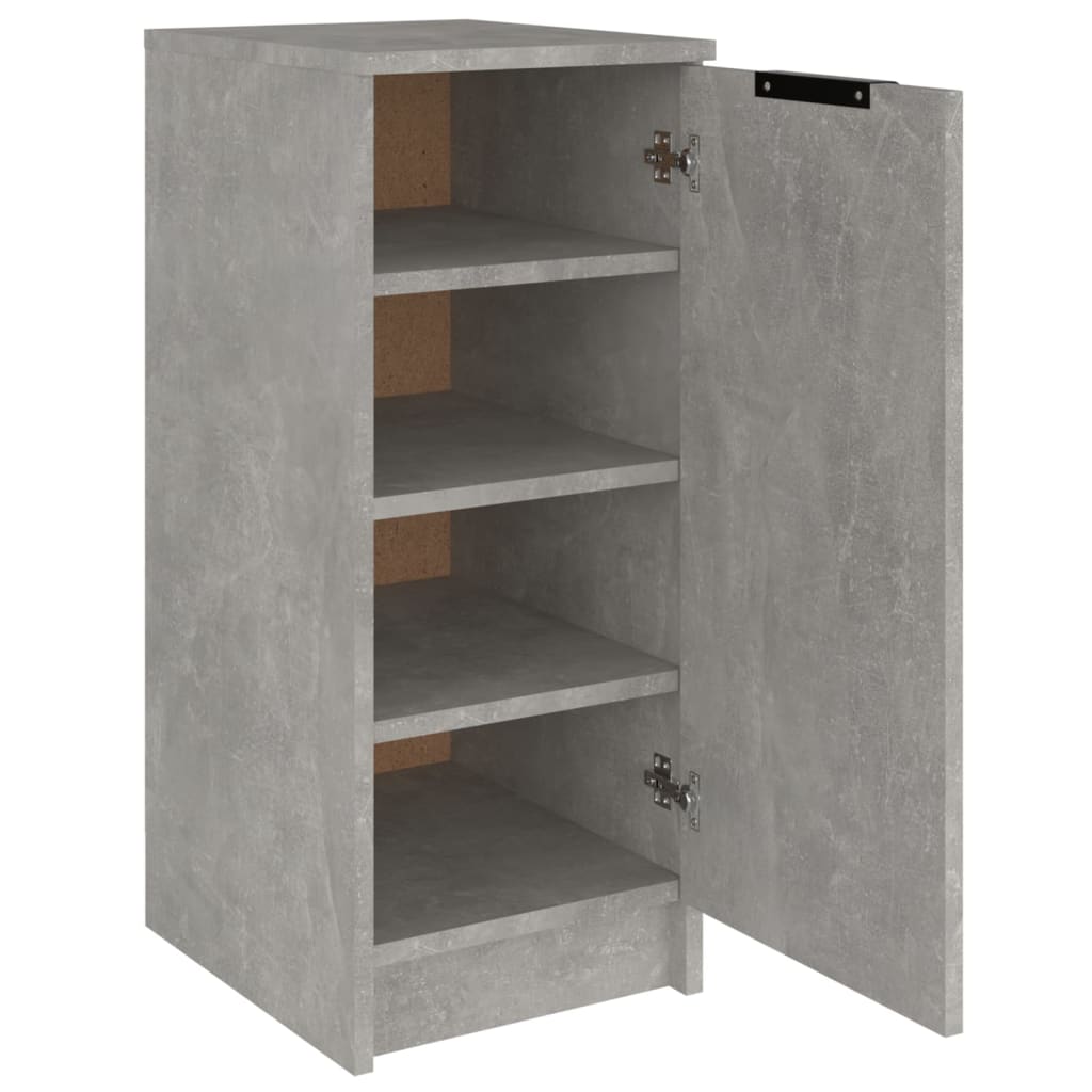Skoskap betonggrå 30x35x70 cm konstruert tre