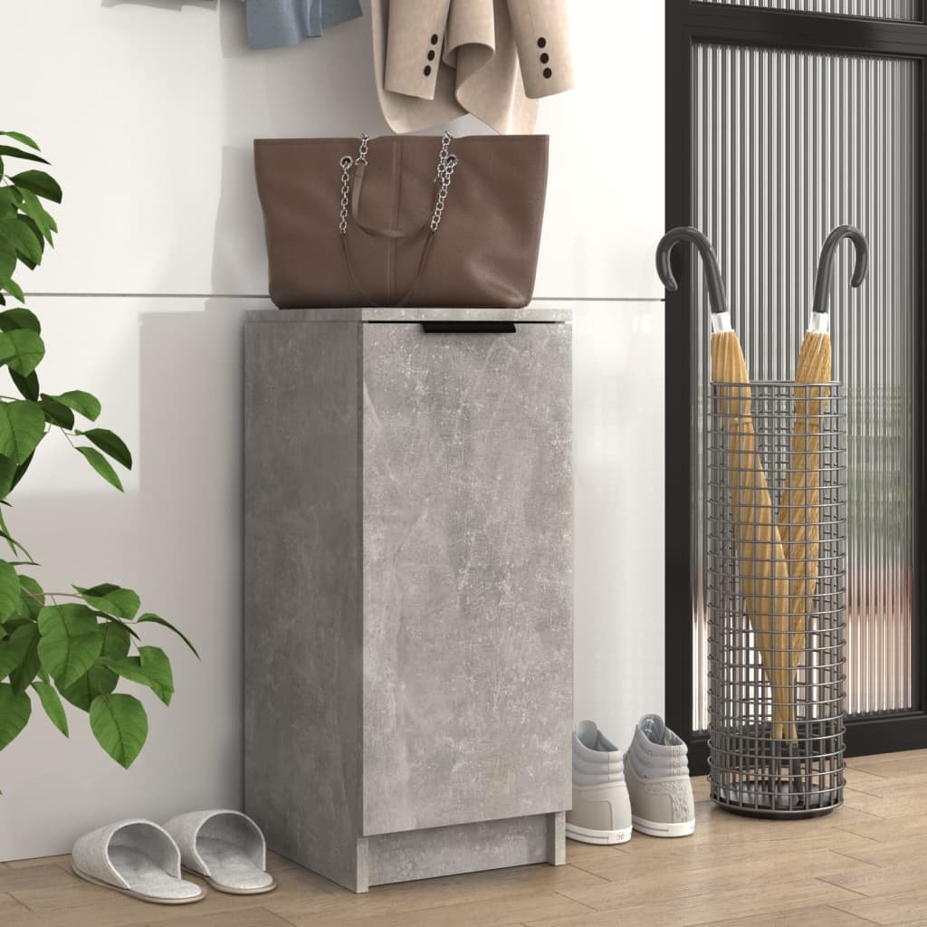 Skoskap betonggrå 30x35x70 cm konstruert tre