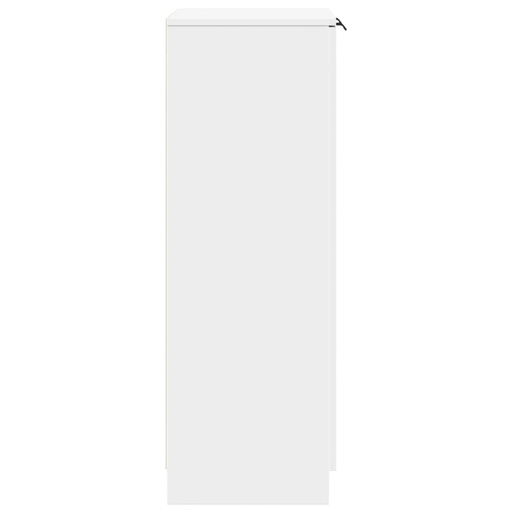 Skoskap hvit 59x35x100,5 cm konstruert tre