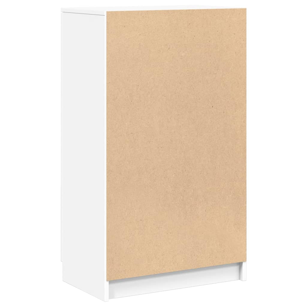 Skoskap hvit 59x35x100,5 cm konstruert tre