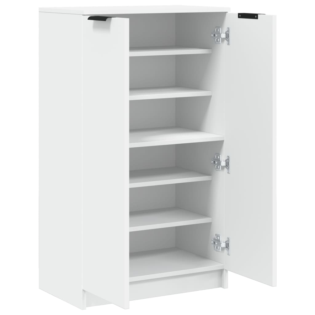 Skoskap hvit 59x35x100,5 cm konstruert tre