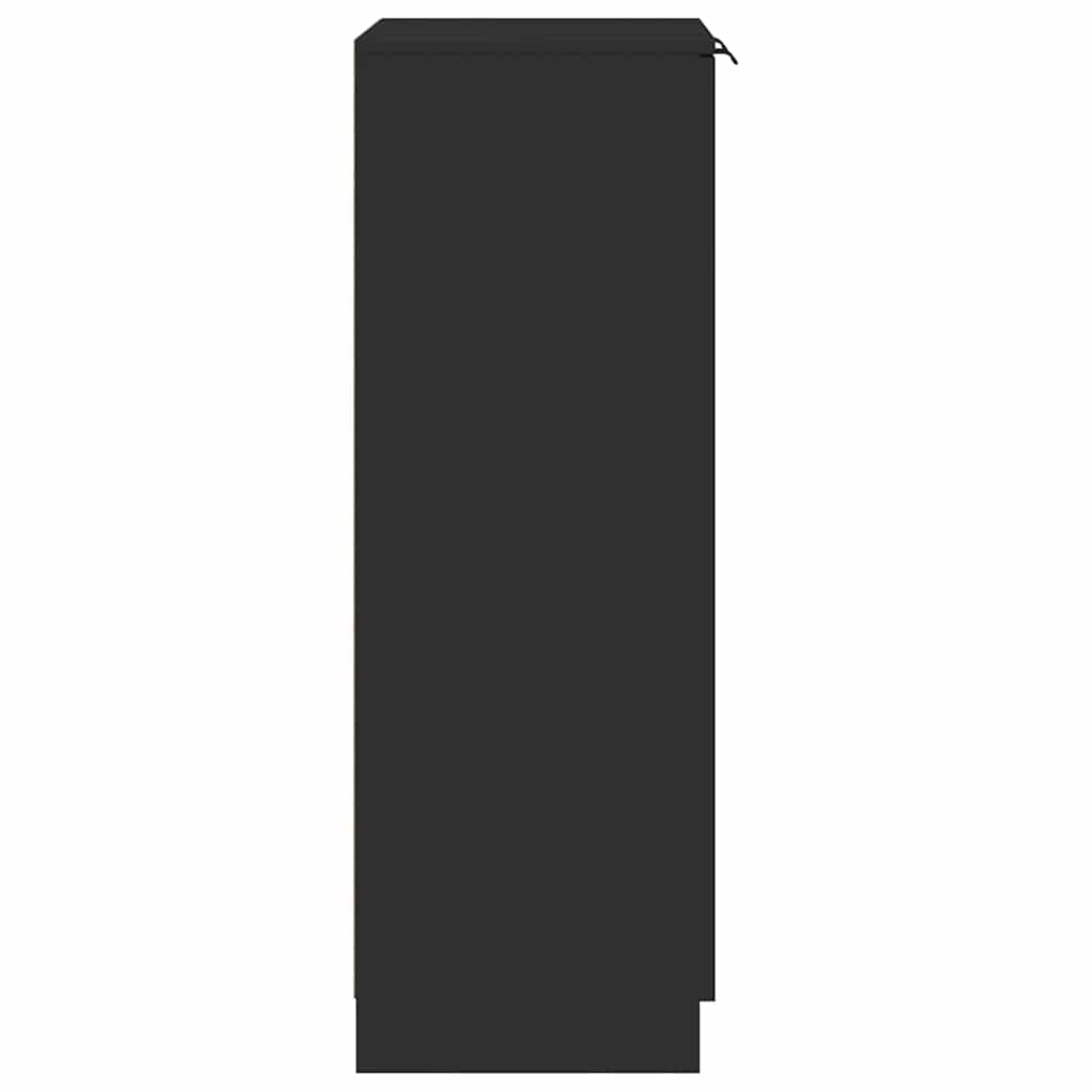 Skoskap svart 59x35x100 cm konstruert tre