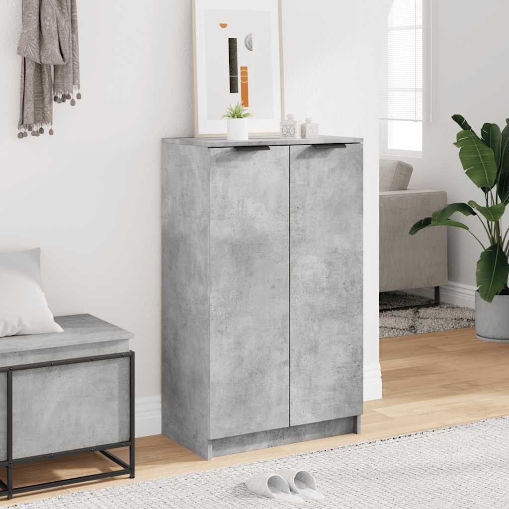 Skoskap betonggrå 59x35x100,5 cm konstruert tre
