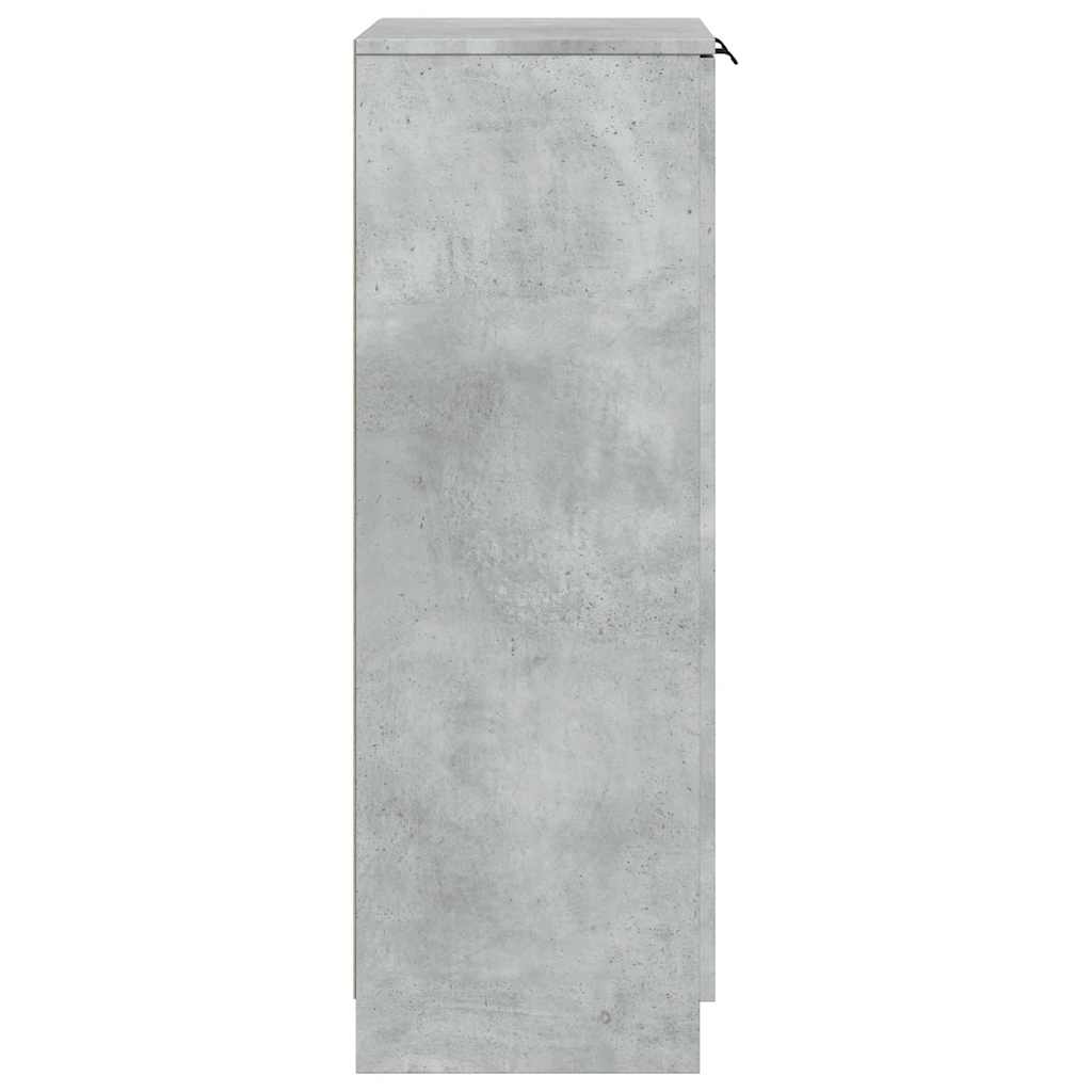 Skoskap betonggrå 59x35x100,5 cm konstruert tre