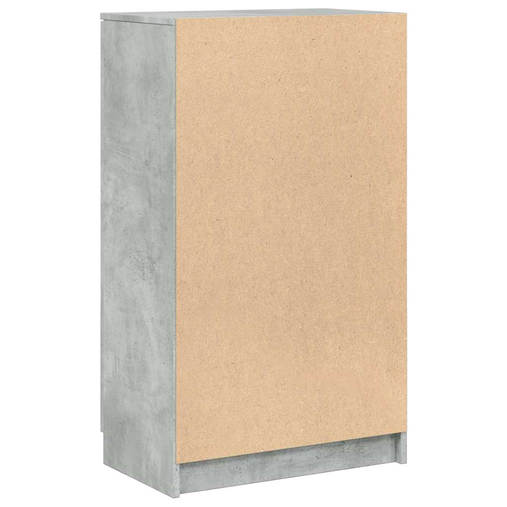 Skoskap betonggrå 59x35x100,5 cm konstruert tre