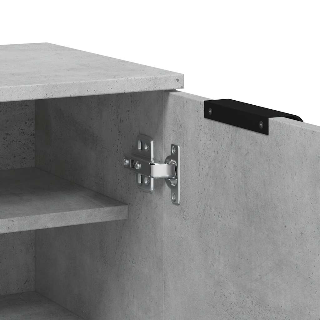 Skoskap betonggrå 59x35x100,5 cm konstruert tre