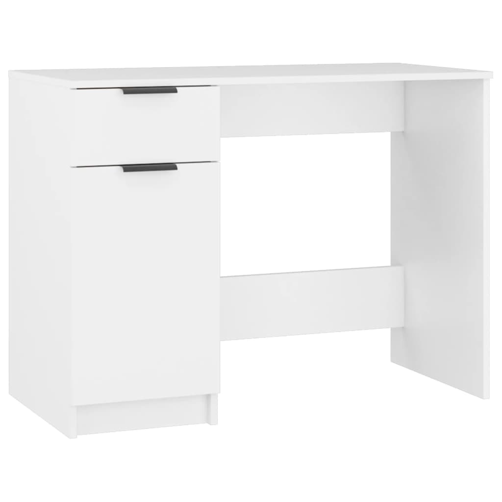Skrivebord hvit 100x50x75 cm konstruert tre vidaXL