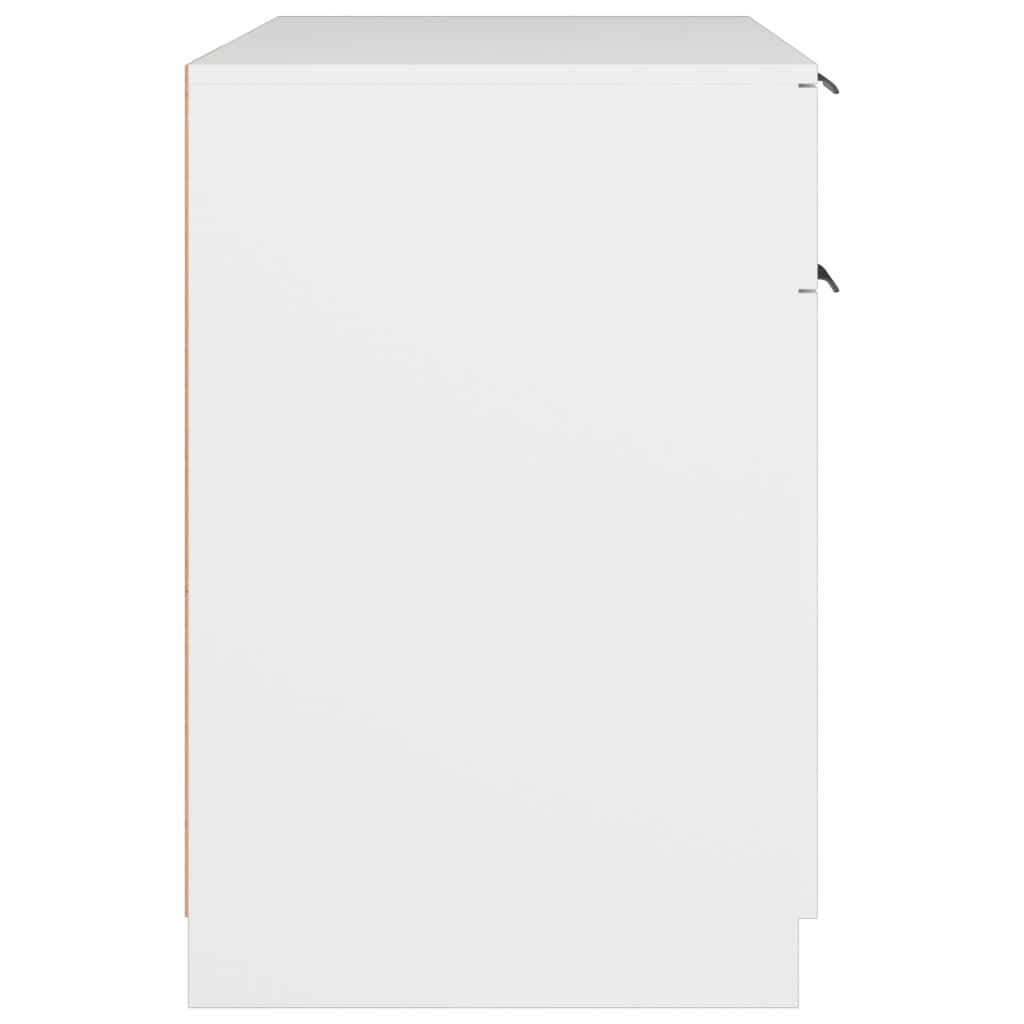 Skrivebord hvit 100x50x75 cm konstruert tre vidaXL