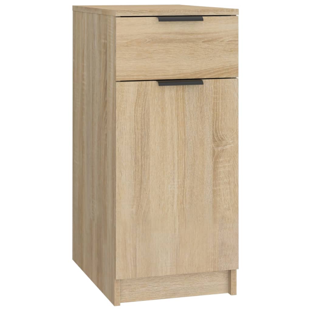 Skrivebordskap sonoma eik 33,5x50x75 cm konstruert tre
