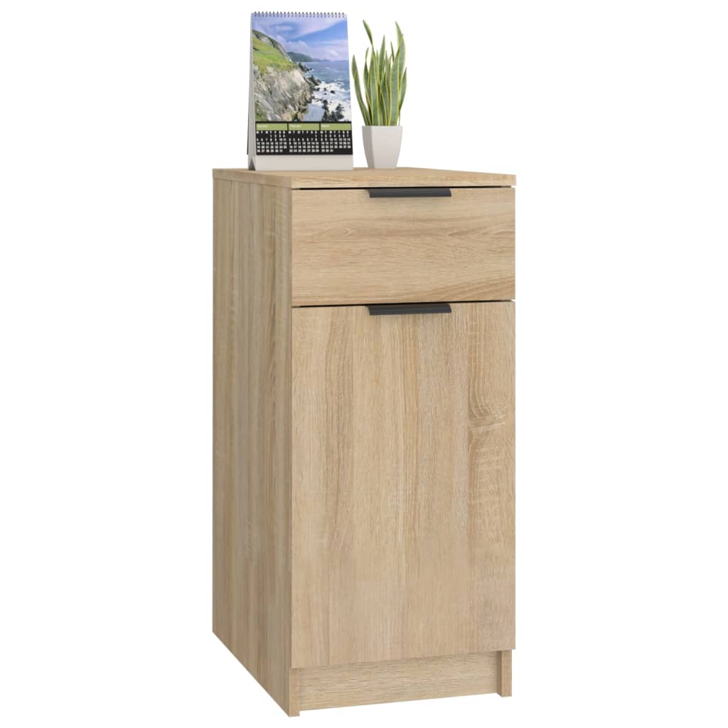 Skrivebordskap sonoma eik 33,5x50x75 cm konstruert tre