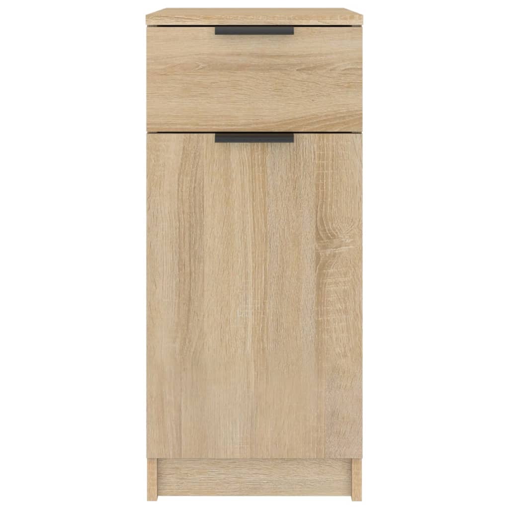 Skrivebordskap sonoma eik 33,5x50x75 cm konstruert tre