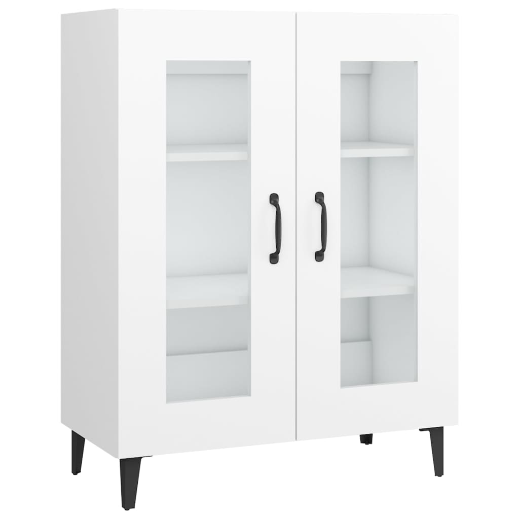 Skjenk hvit 69,5x34x90 cm konstruert tre