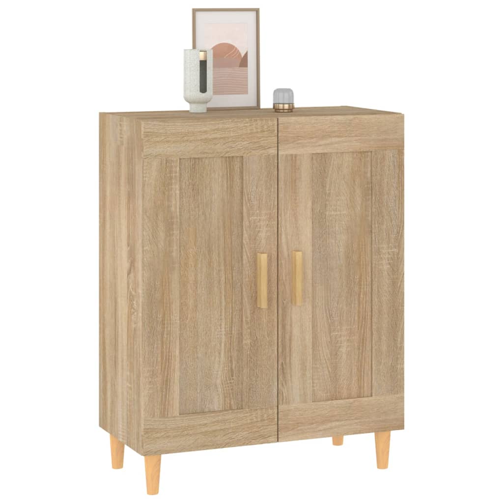 Skjenk sonoma eik 69,5x34x90 cm konstruert tre vidaXL