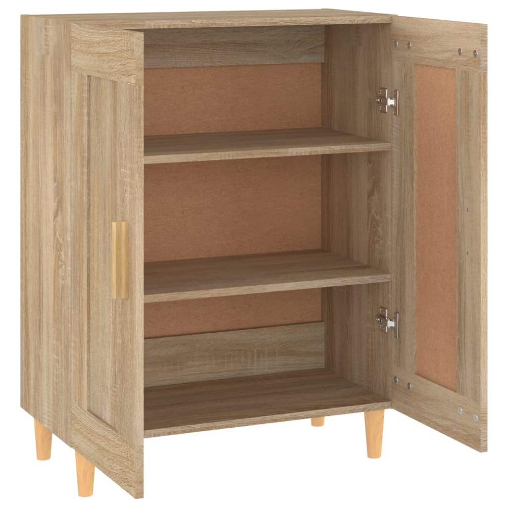 Skjenk sonoma eik 69,5x34x90 cm konstruert tre vidaXL
