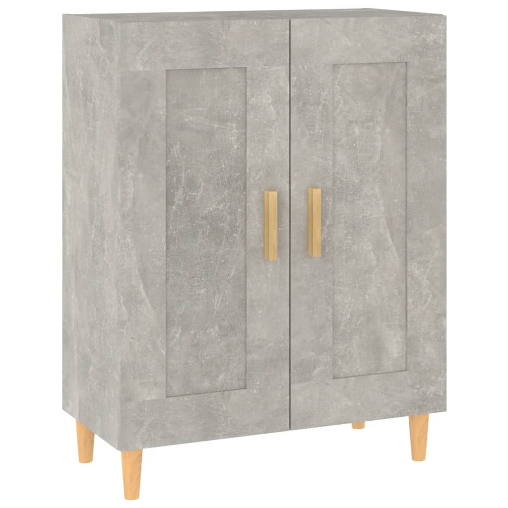 Skjenk betonggrå 69,5x34x90 cm konstruert tre vidaXL