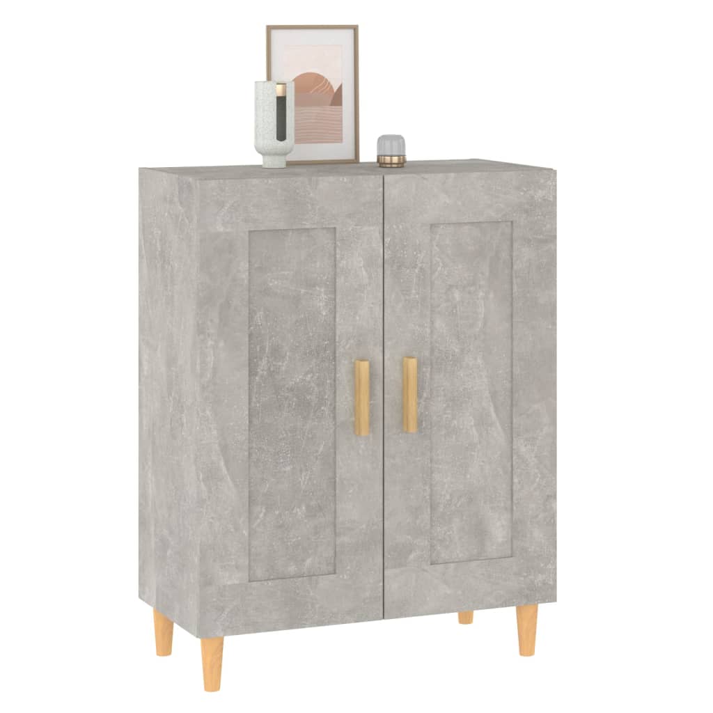 Skjenk betonggrå 69,5x34x90 cm konstruert tre vidaXL