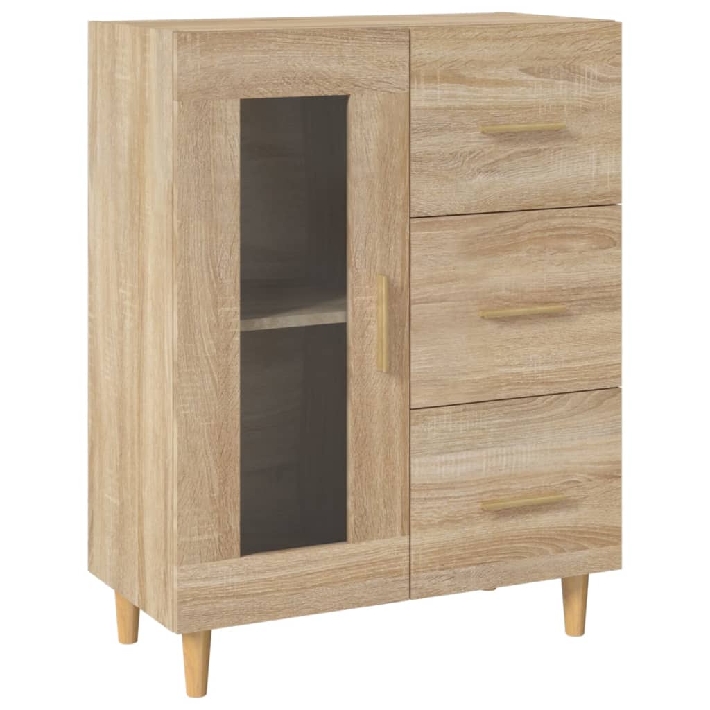 Skjenk sonoma eik 69,5x34x90 cm konstruert tre
