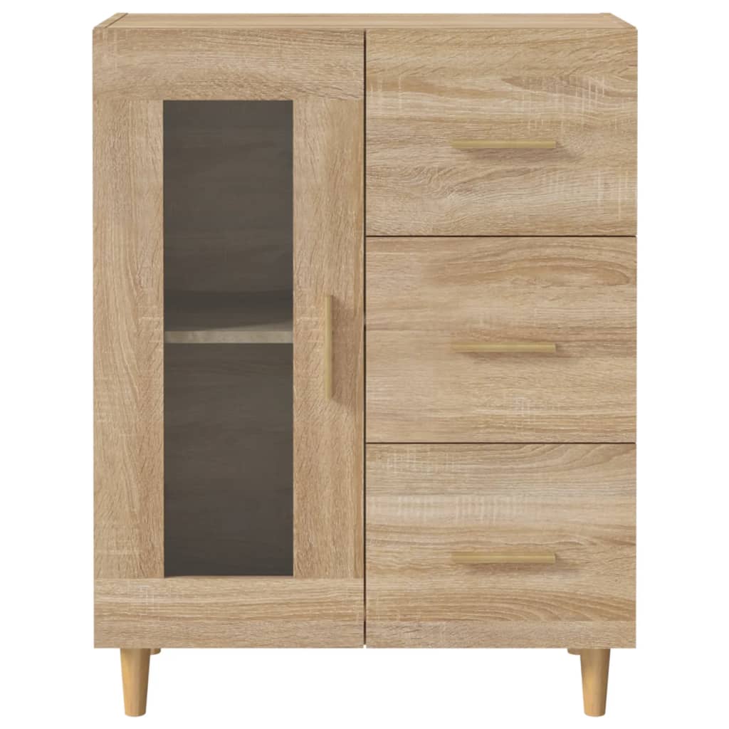 Skjenk sonoma eik 69,5x34x90 cm konstruert tre