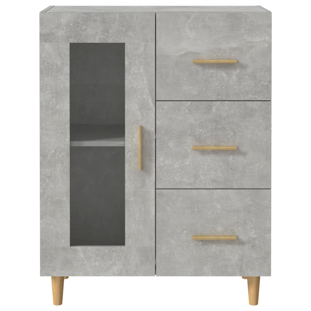 Skjenk betonggrå 69,5x34x90 cm konstruert tre