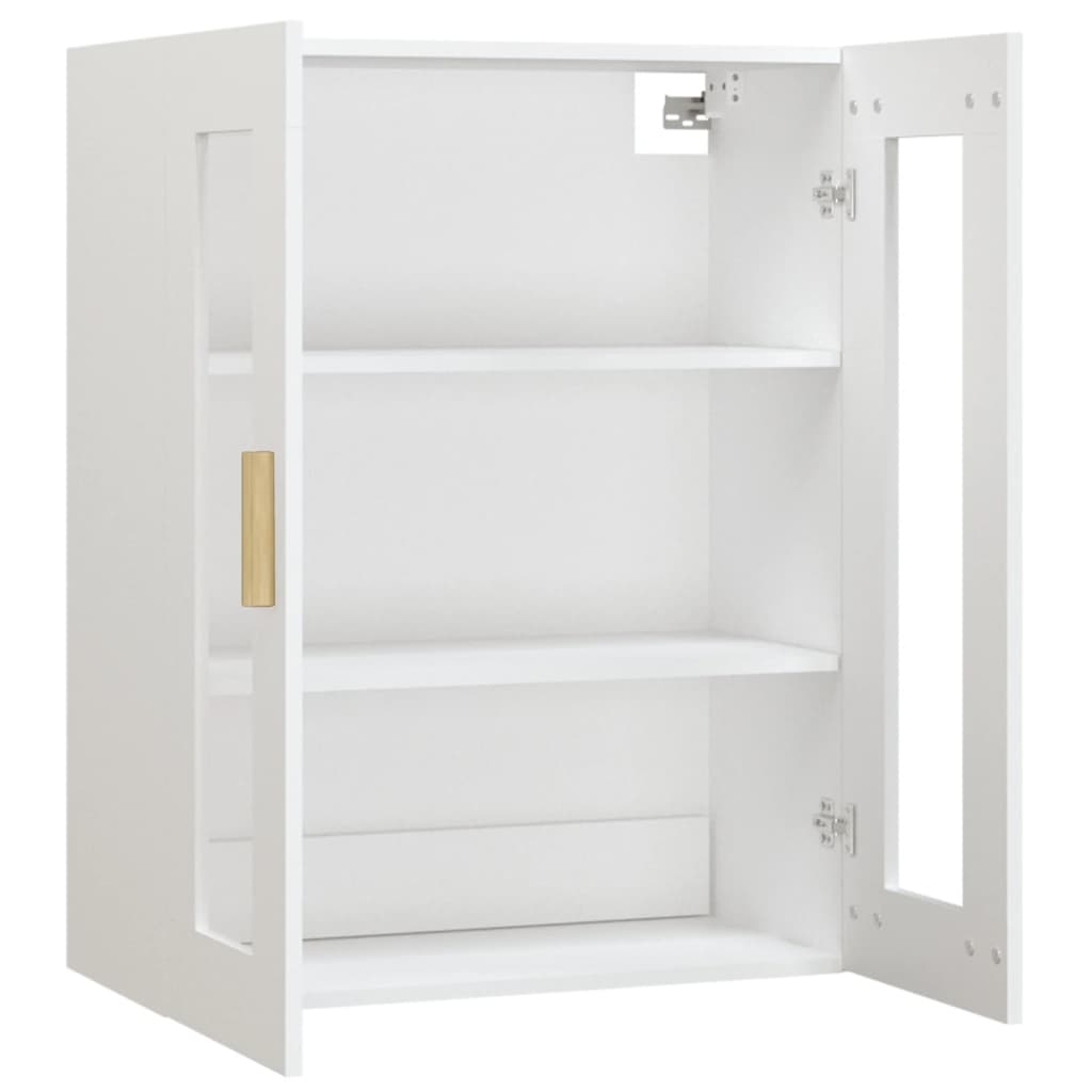 Hengende veggskap hvit 69,5x34x90 cm