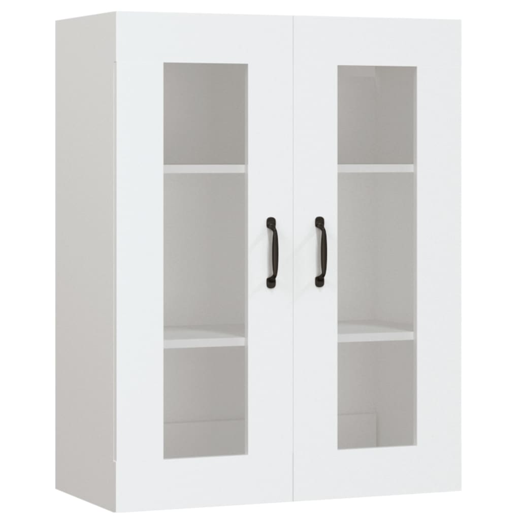 Hengende veggskap hvit 69,5x34x90 cm vidaXL