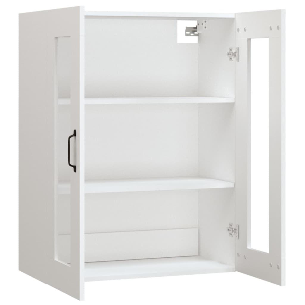Hengende veggskap hvit 69,5x34x90 cm vidaXL
