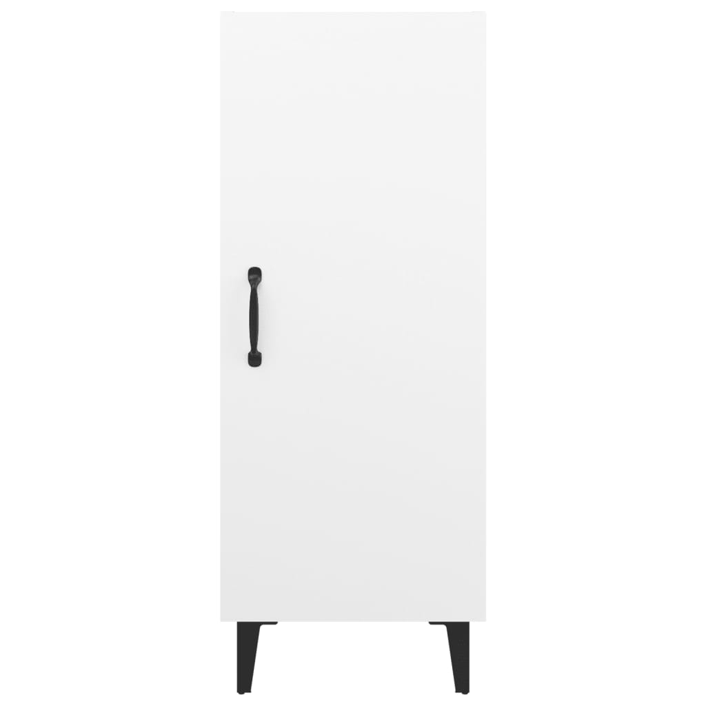 Skjenk hvit 34,5x34x90 cm konstruert tre
