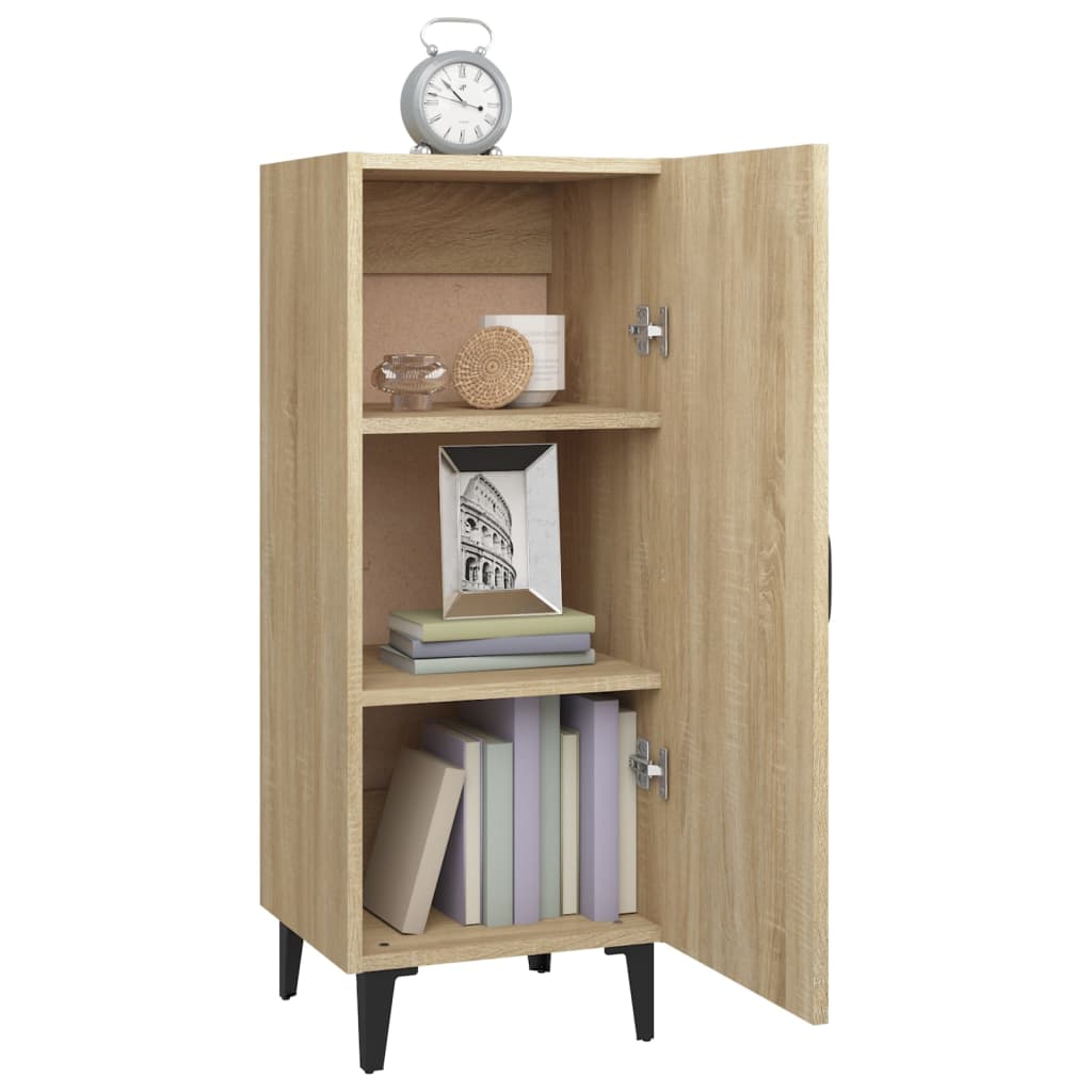 Skjenk sonoma eik 34,5x34x90 cm konstruert tre