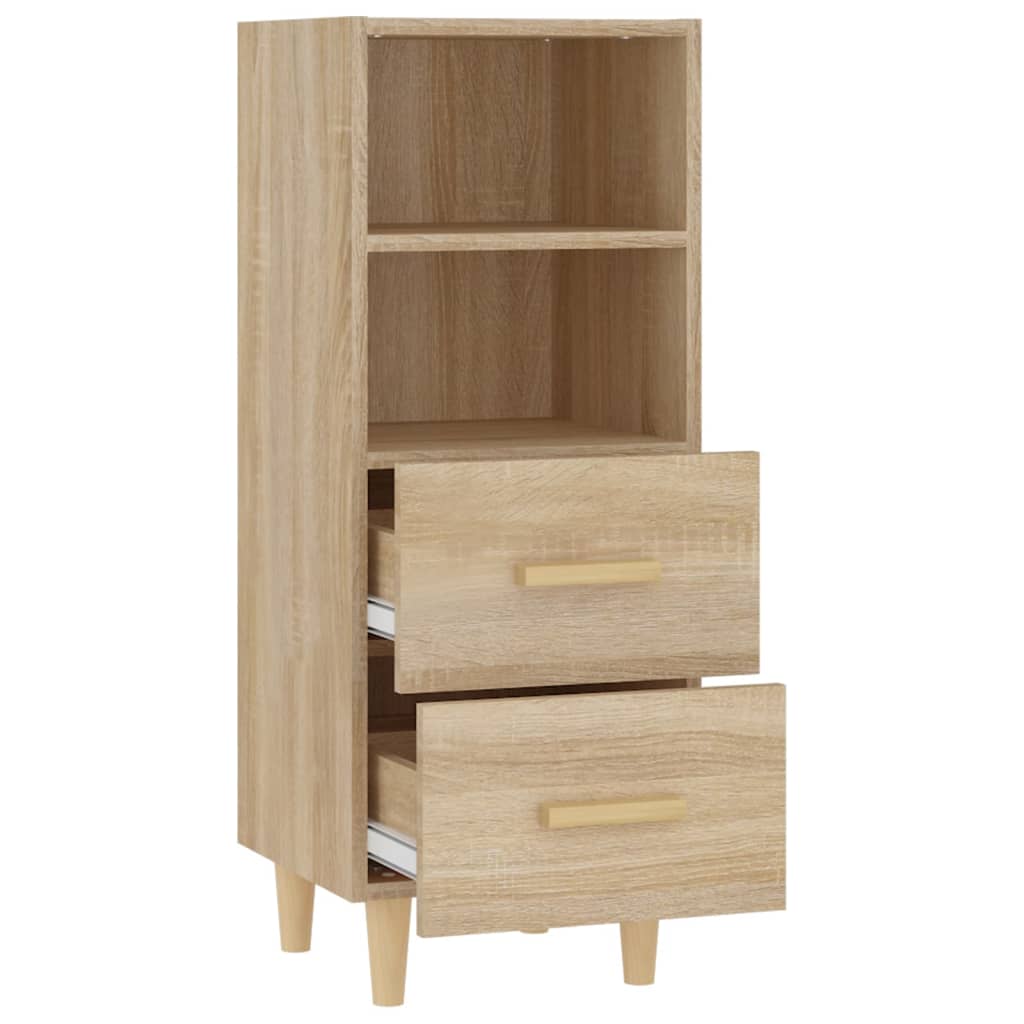 Skjenk sonoma eik 34,5x34x90 cm konstruert tre