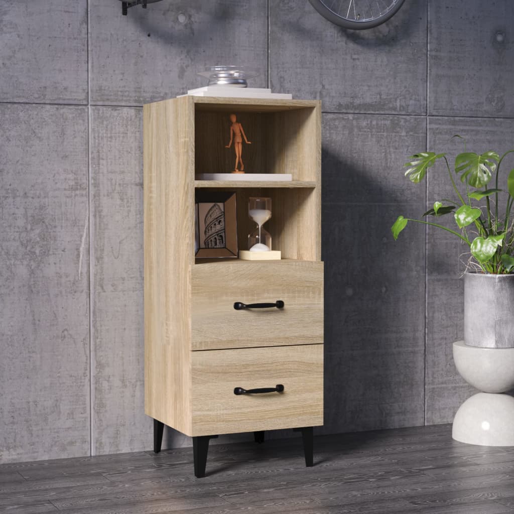 Skjenk sonoma eik 34,5x34x90 cm konstruert tre