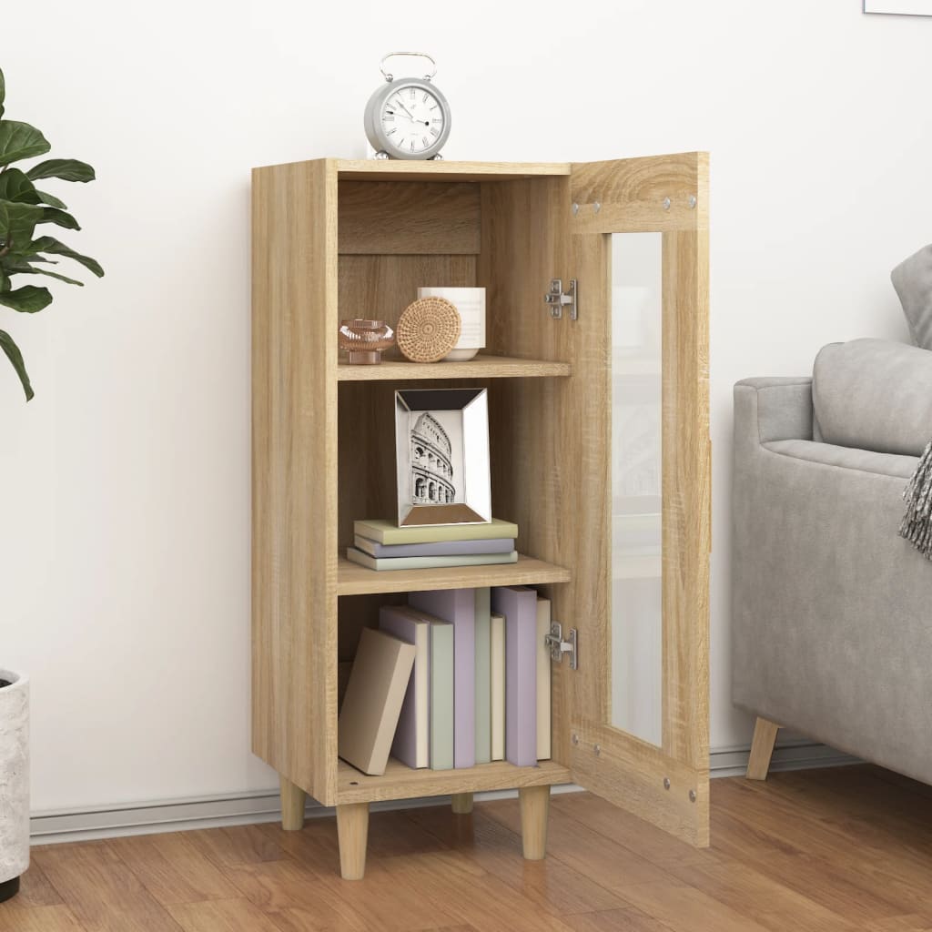 Skjenk sonoma eik 34,5x34x90 cm konstruert tre