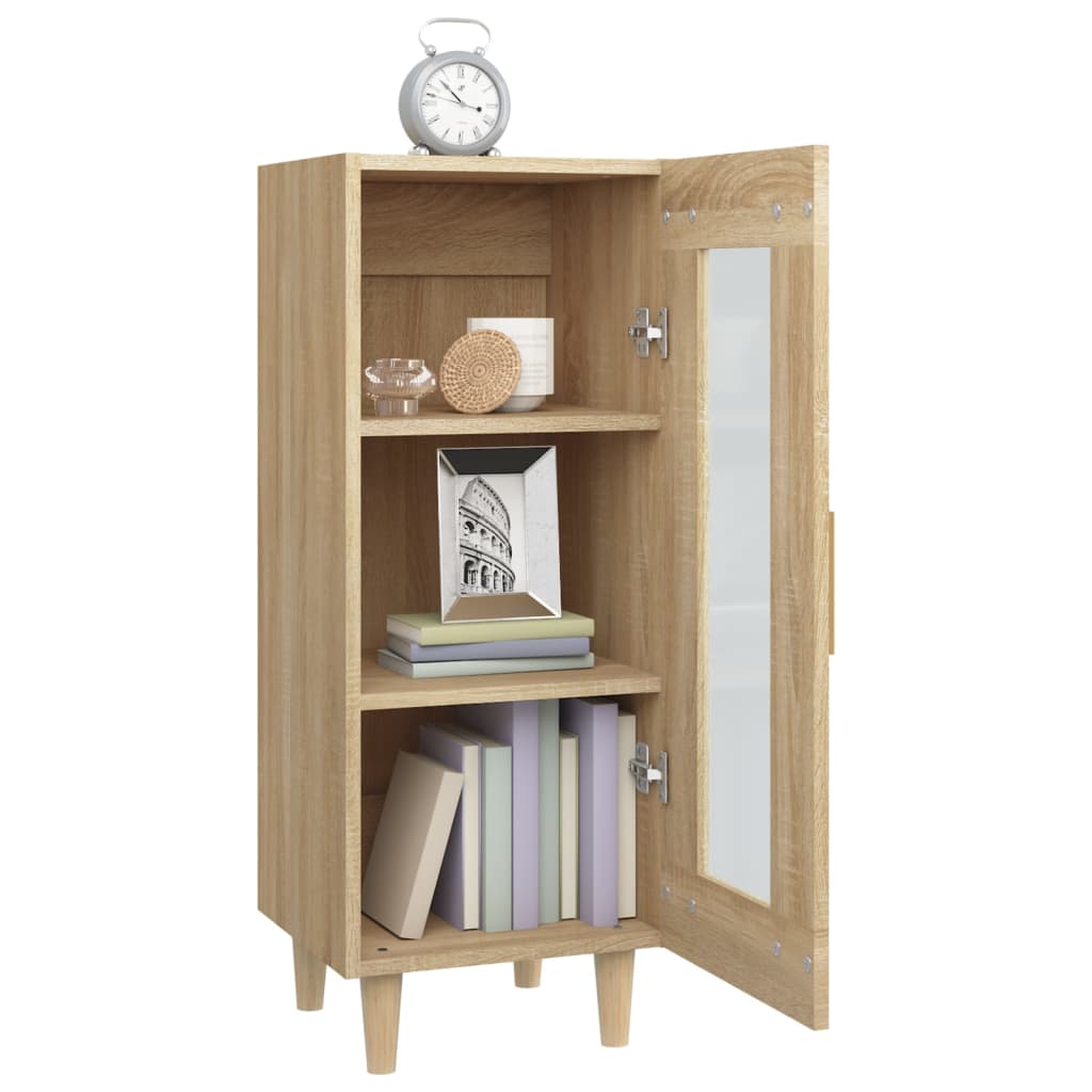 Skjenk sonoma eik 34,5x34x90 cm konstruert tre