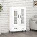 Highboard hvit 70x31x115 cm konstruert tre