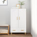 Highboard hvit 70x31x115 cm konstruert tre