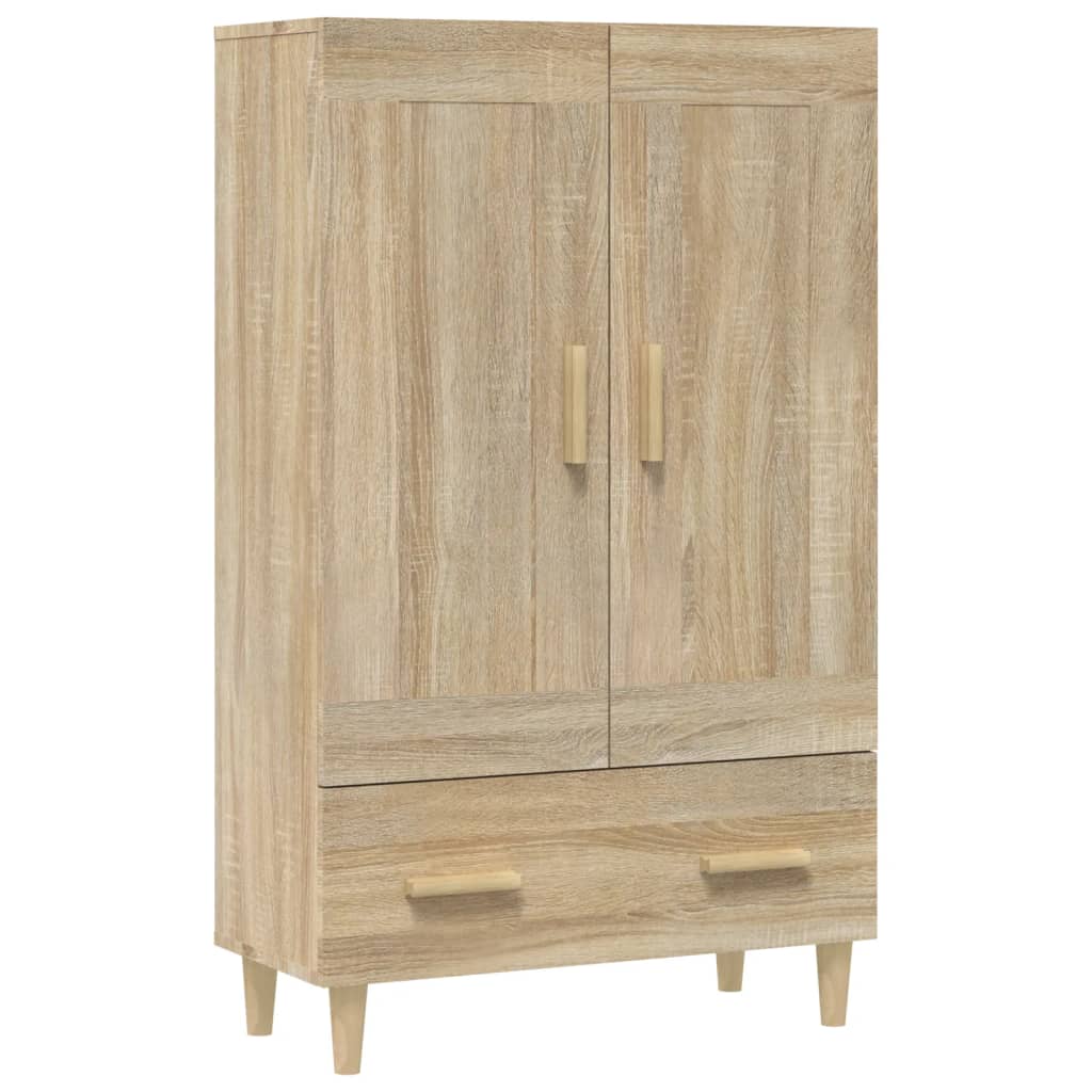 Highboard sonoma eik 70x31x115 cm konstruert tre