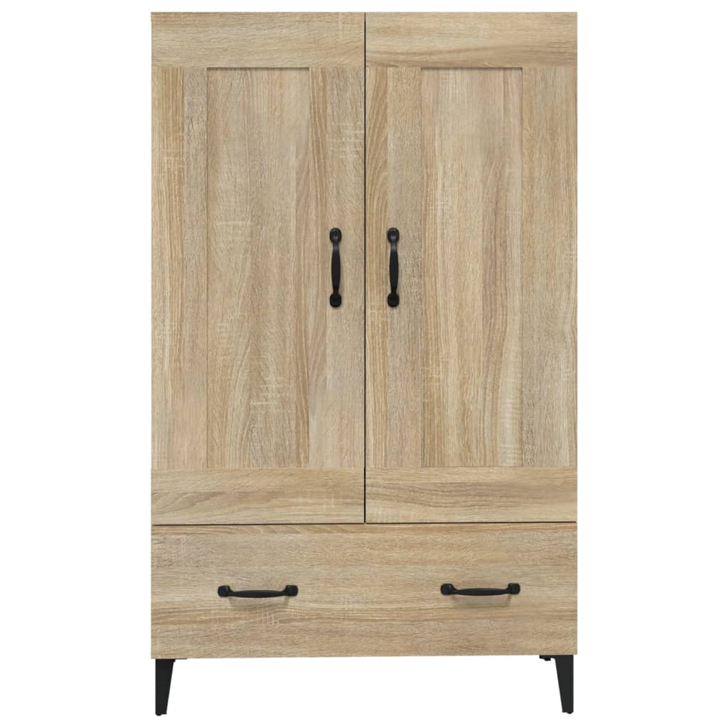 Highboard sonoma eik 70x31x115 cm konstruert tre