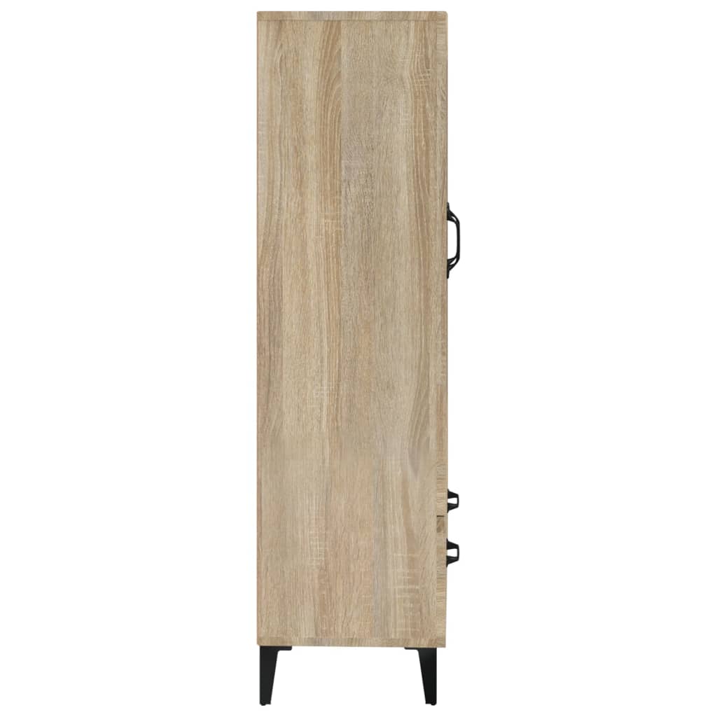 Highboard sonoma eik 70x31x115 cm konstruert tre