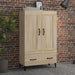 Highboard sonoma eik 70x31x115 cm konstruert tre