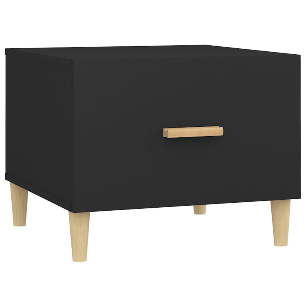 Salongbord svart 50x50x40 cm konstruert tre