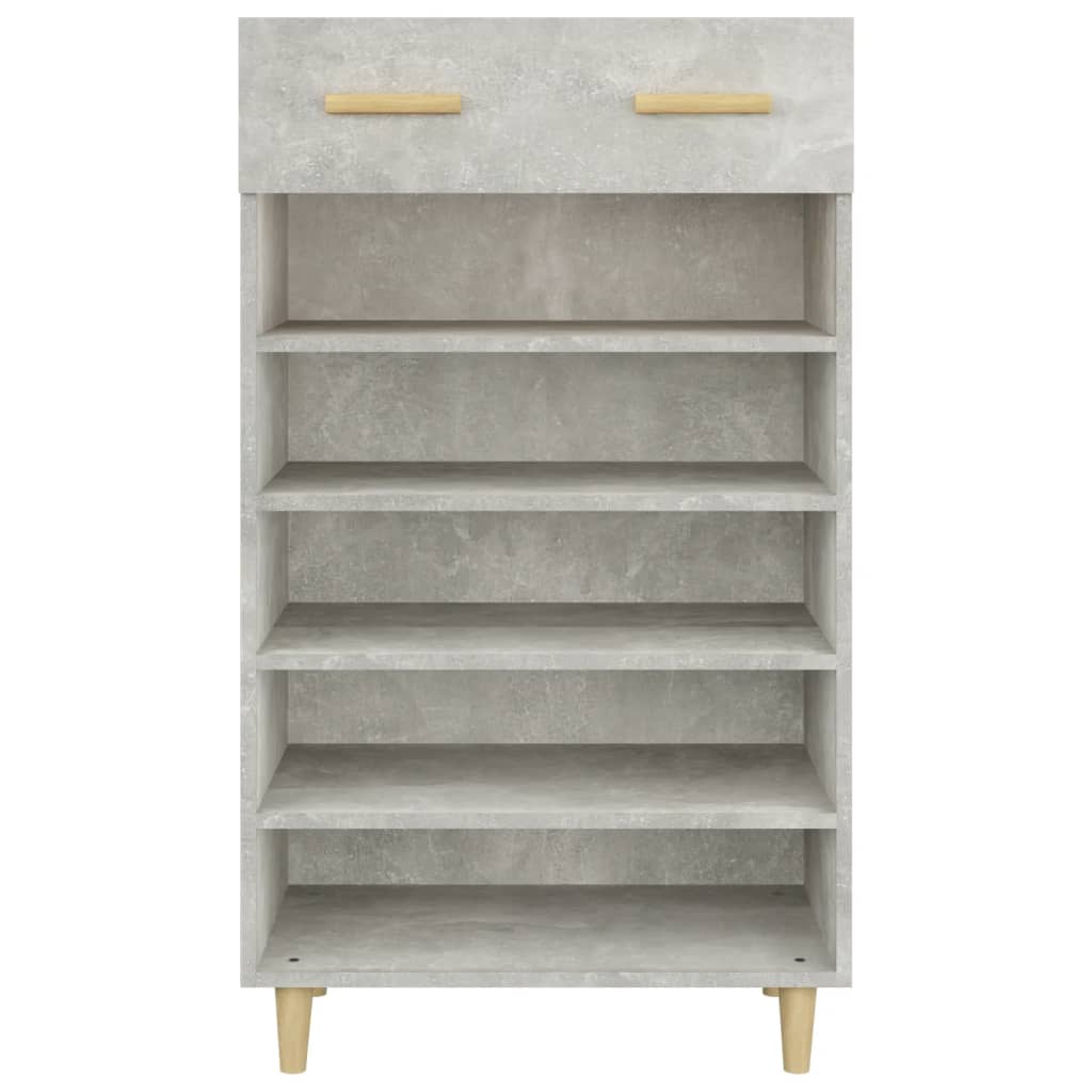 Skoskap betonggrå 60x35x105 cm konstruert tre