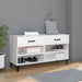 Skoskap hvit 102x35x55 cm konstruert tre