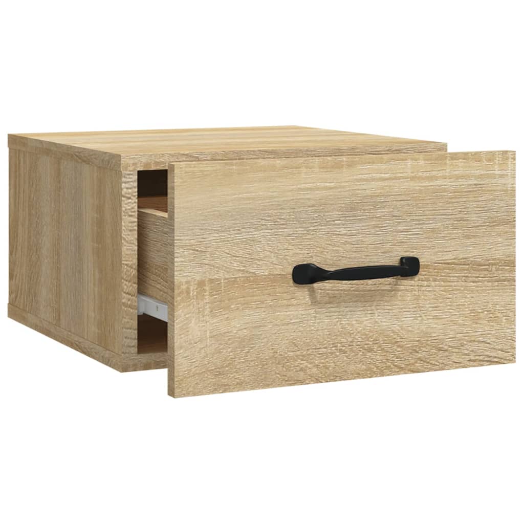 Veggmontert nattbord sonoma eik 35x35x20 cm