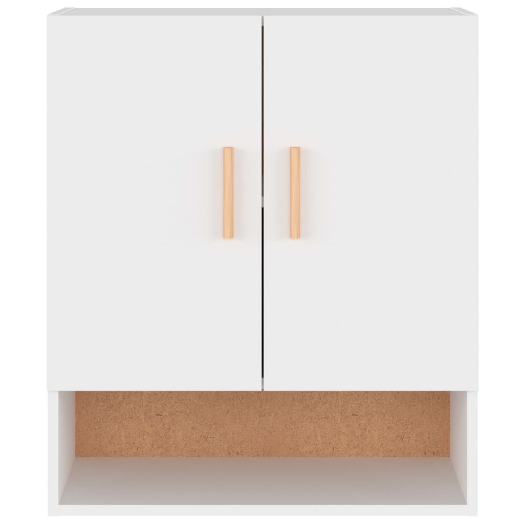 Veggskap hvit 60x31x70 cm konstruert tre
