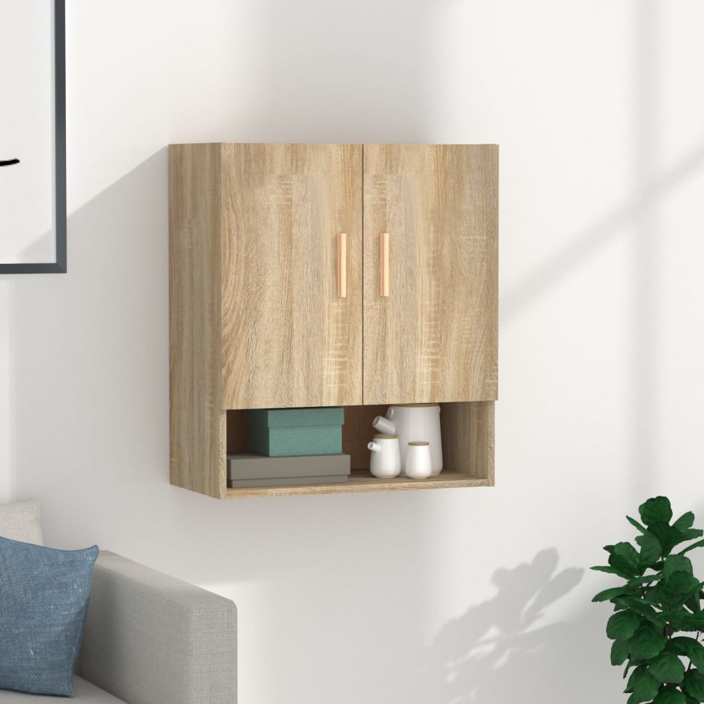 Veggskap sonoma eik 60x31x70 cm konstruert tre