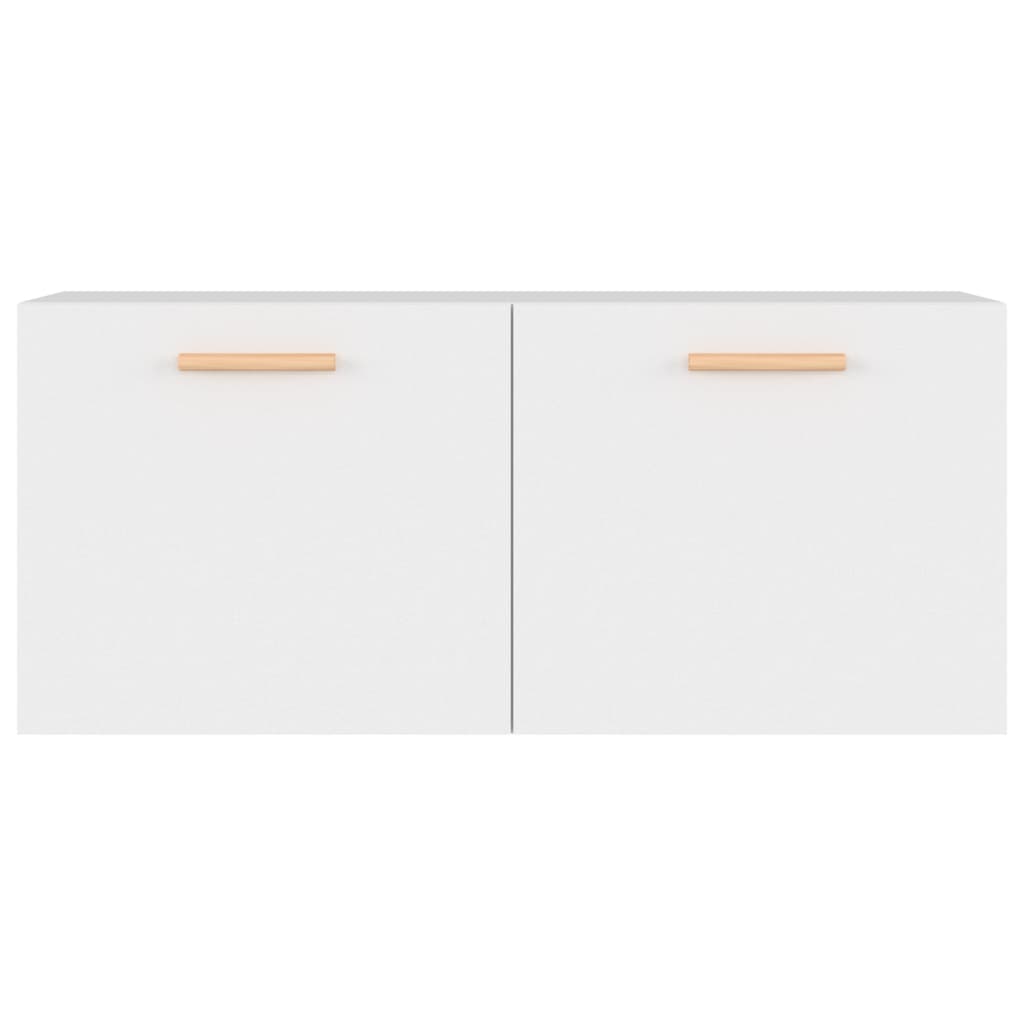 Veggskap hvit 80x35x36,5 cm konstruert tre