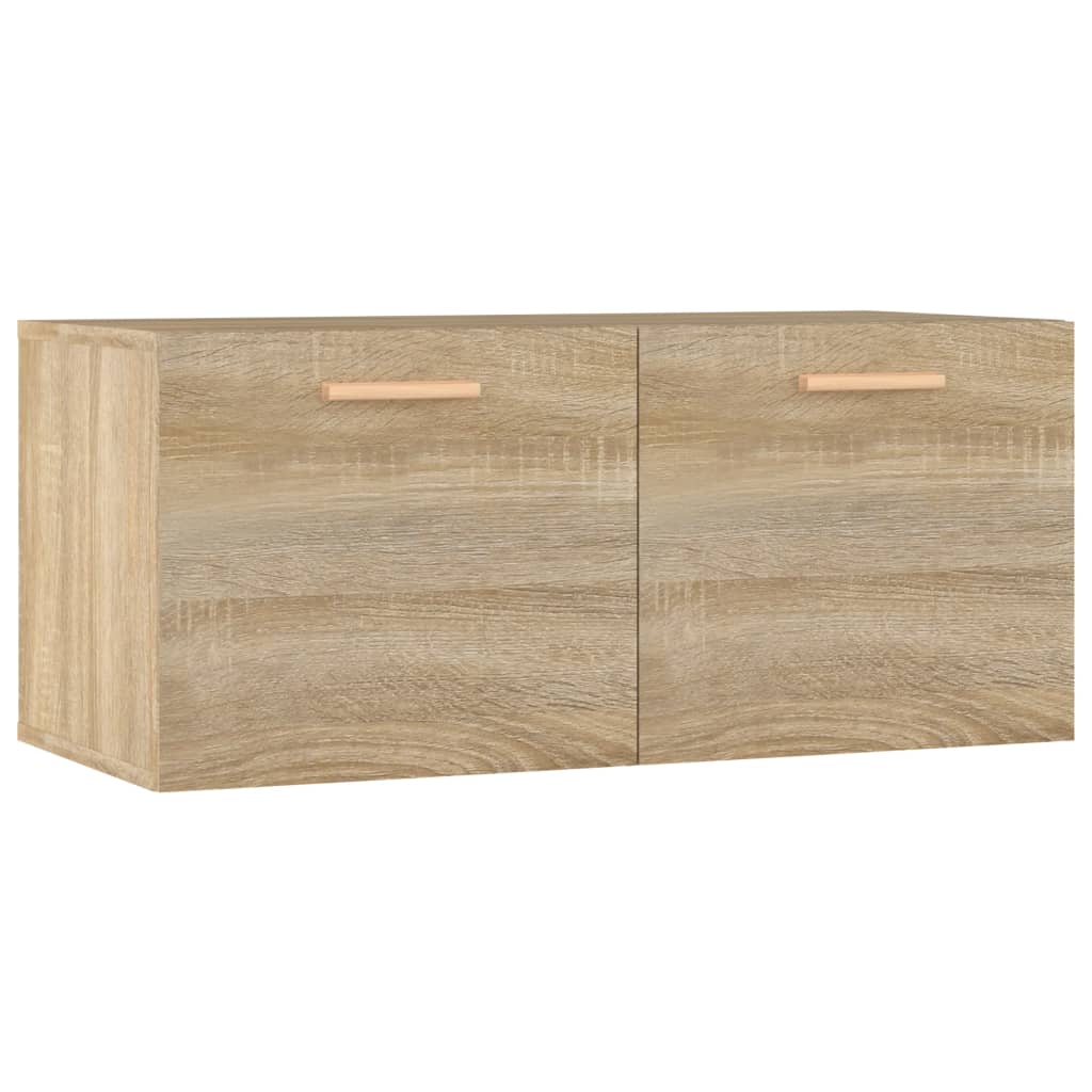 Veggskap sonoma eik 80x35x36,5 cm konstruert tre