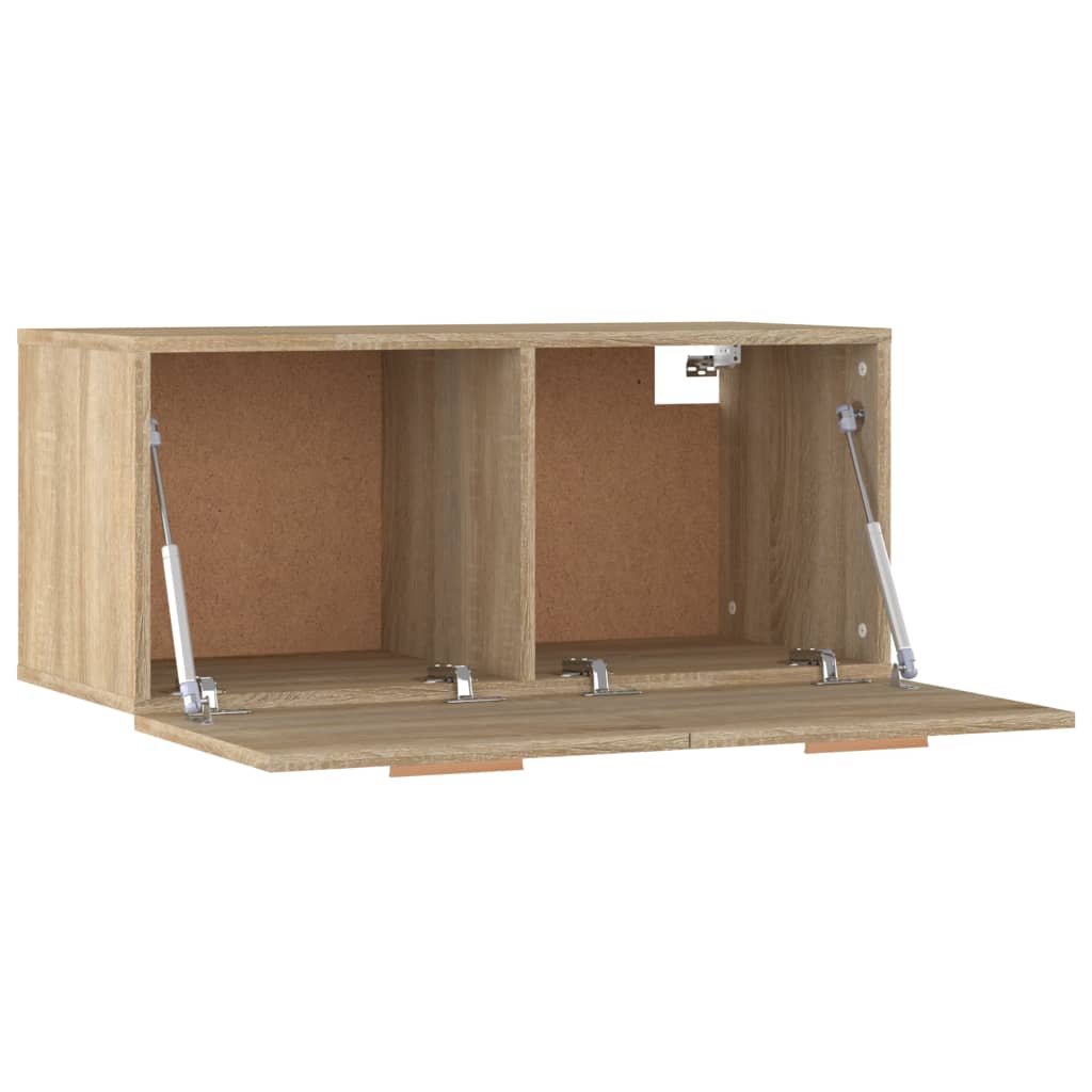 Veggskap sonoma eik 80x35x36,5 cm konstruert tre
