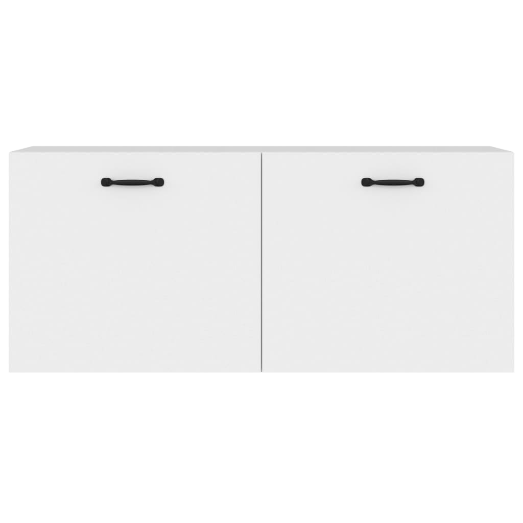 Veggskap hvit 80x35x36,5 cm konstruert tre