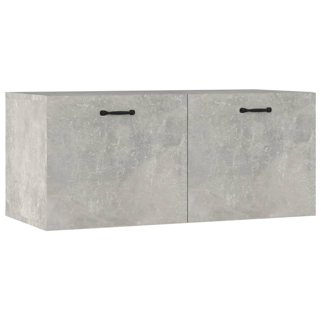 Veggskap betonggrå 80x36,5x35 cm konstruert tre vidaXL