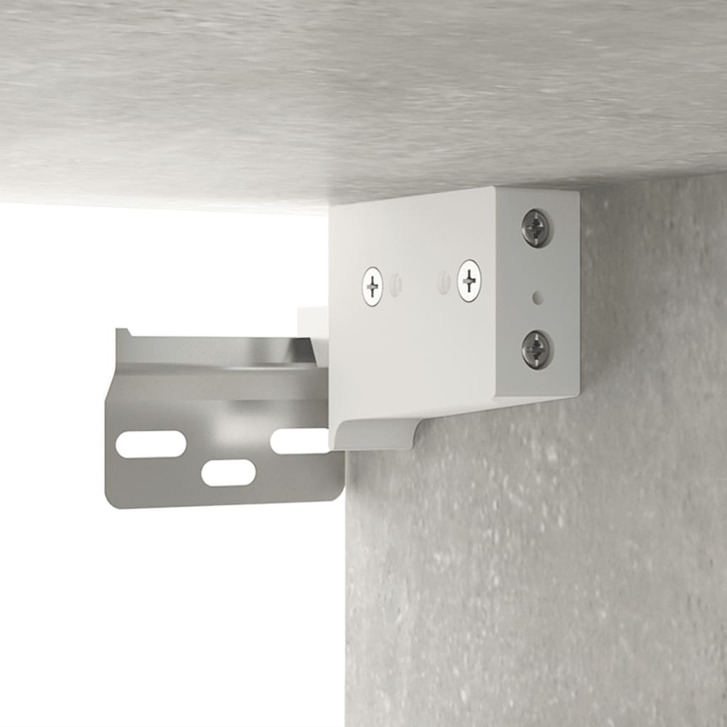 Veggskap betonggrå 80x36,5x35 cm konstruert tre vidaXL